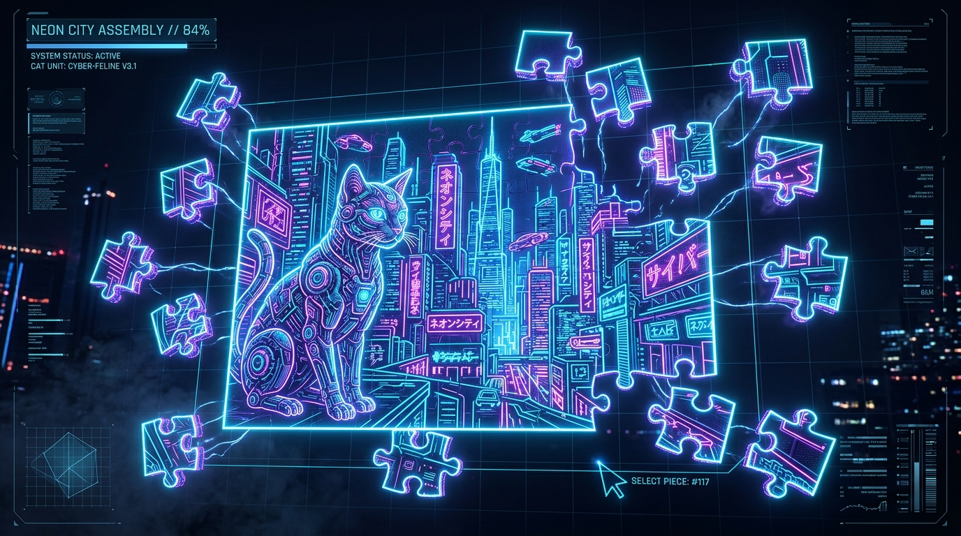 Cyber My Puzzle UI Preview